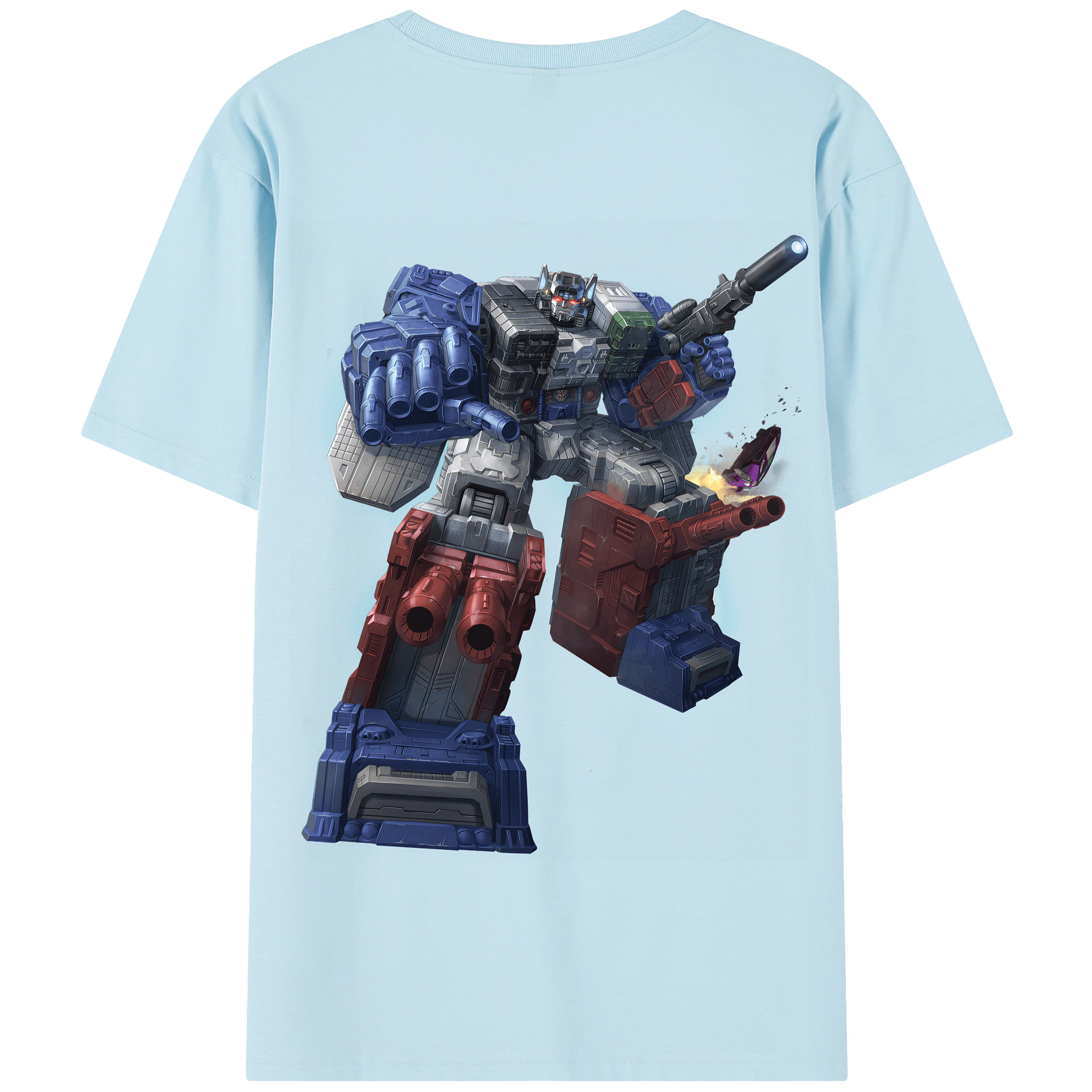 （画像用） Transformers トランスフォーマー 綿100％半袖Tシャツ（背面プリント）